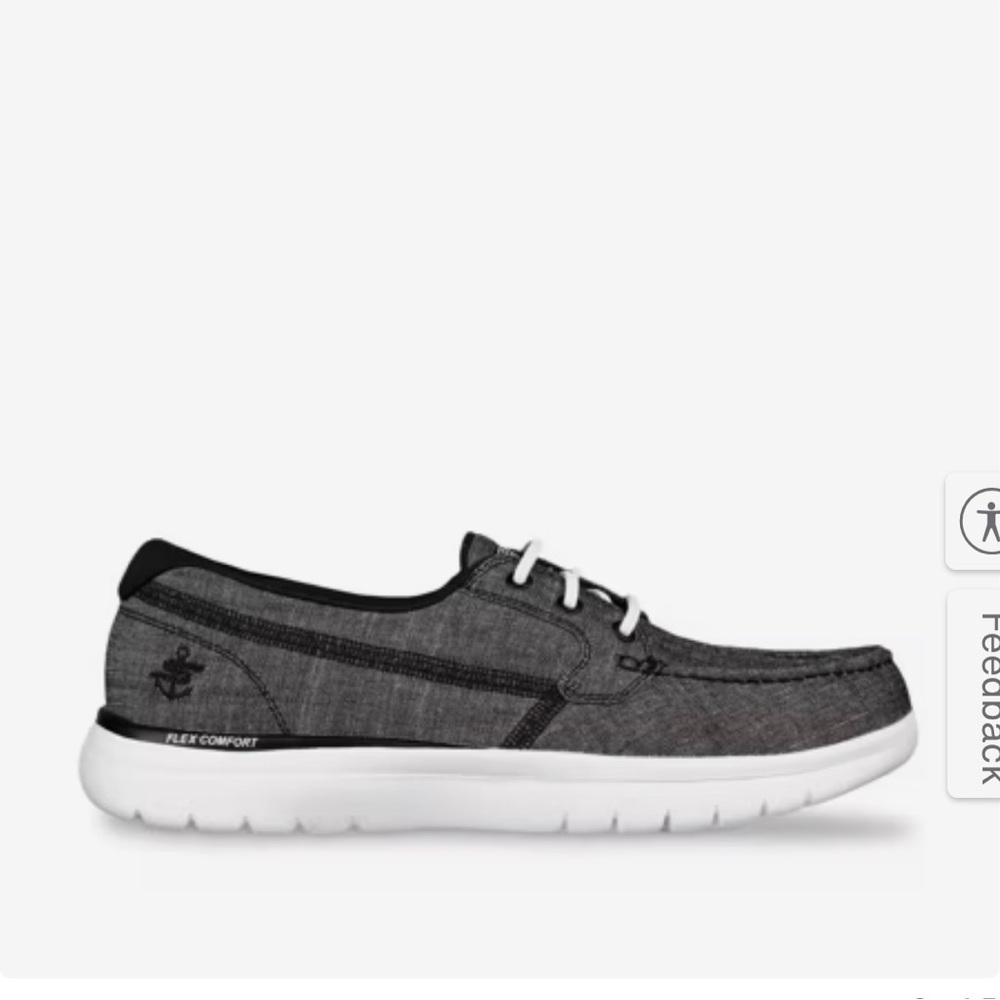 Skechers Men's Gray Casual Slip-On Sneakers